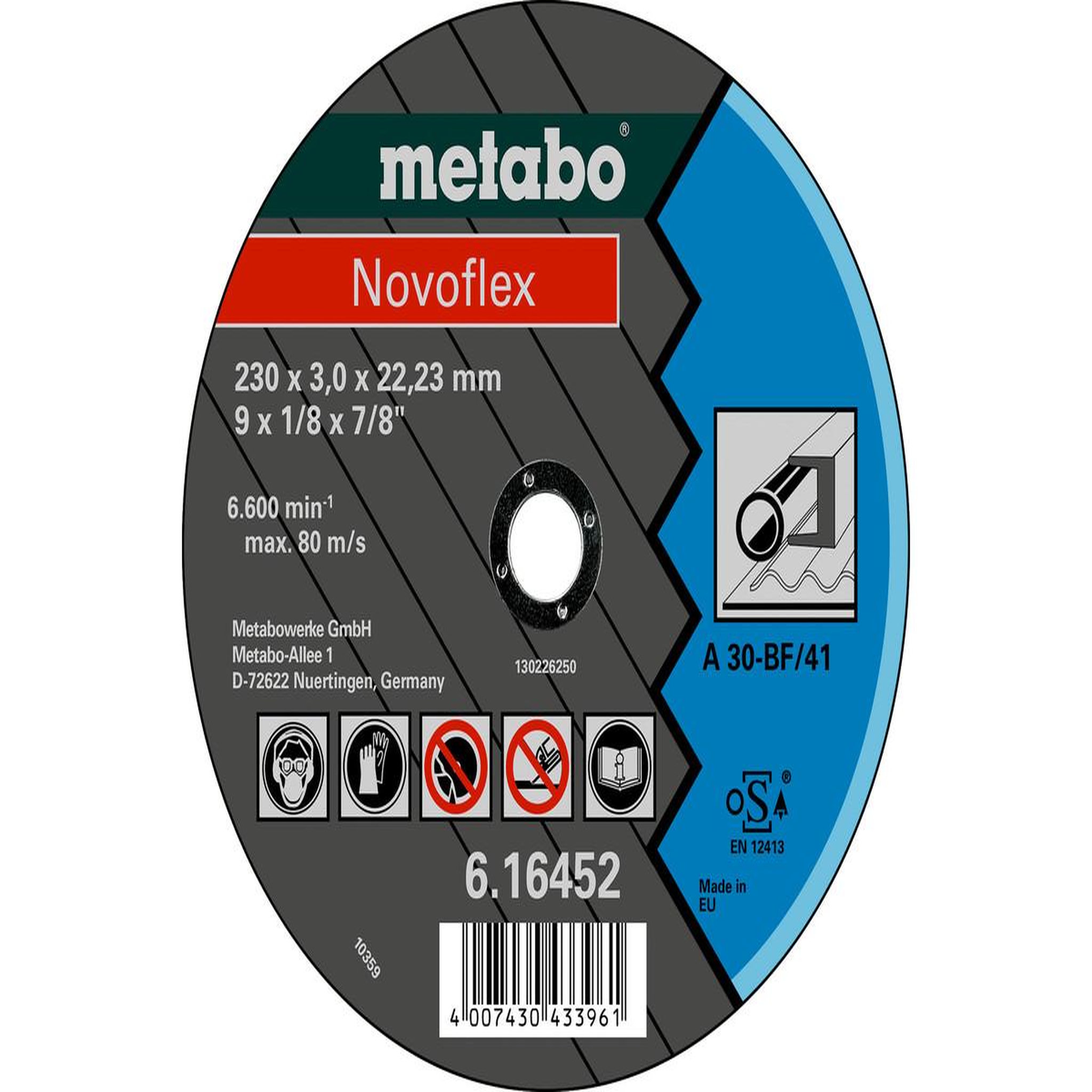 METABO SAS Meules de tronçonnage Novoflex 115x2,5x22,2 acier