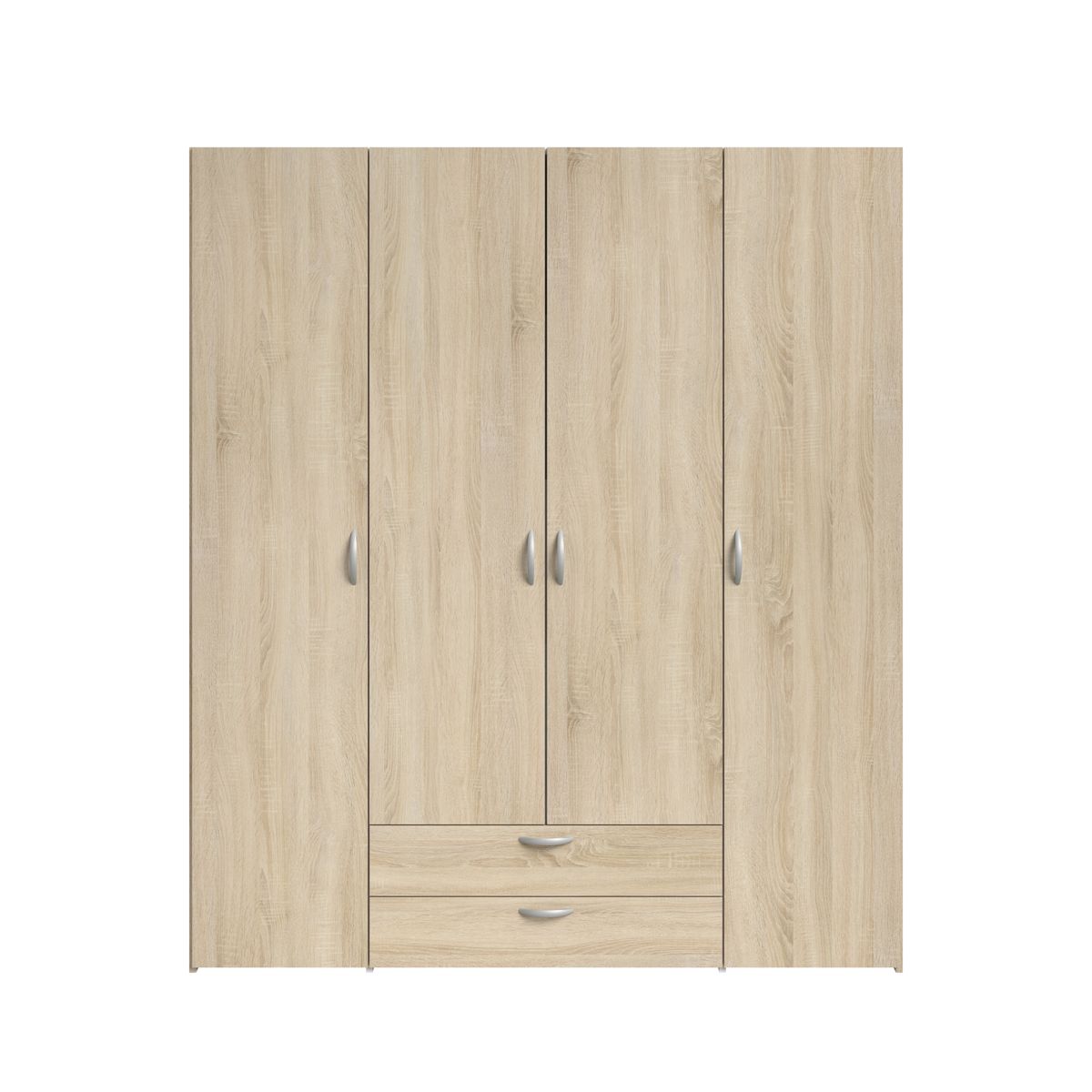 Armoire 4 portes 2 tiroirs L160cm DAISY