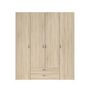 Voir la diapositive 4 : Armoire 4 portes 2 tiroirs L160cm DAISY