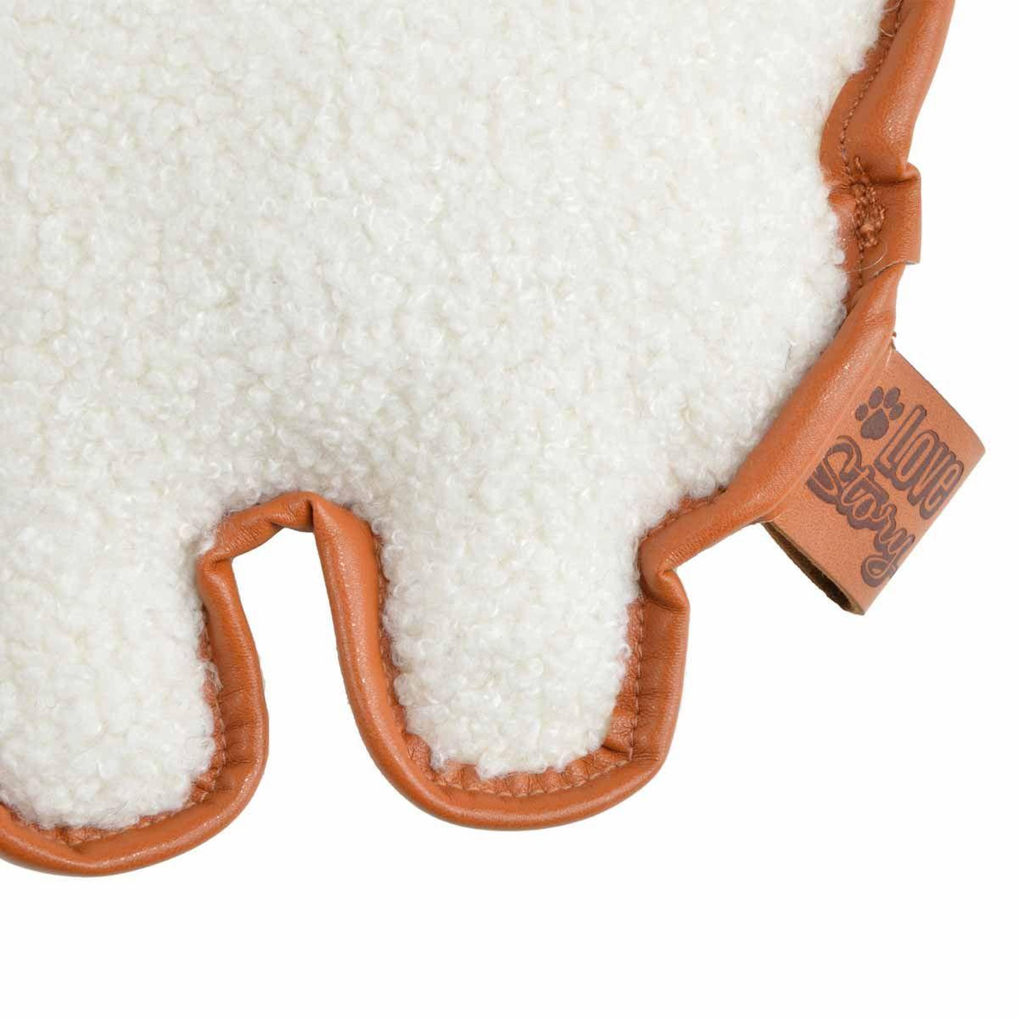 Voir la diapositive 3 : LOVE STORY Jouet peluche mouton pour chien  wooly  24cm écru