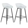 Voir la diapositive 1 : IDIMEX Lot de 2 tabourets de bar IREK, en plastique