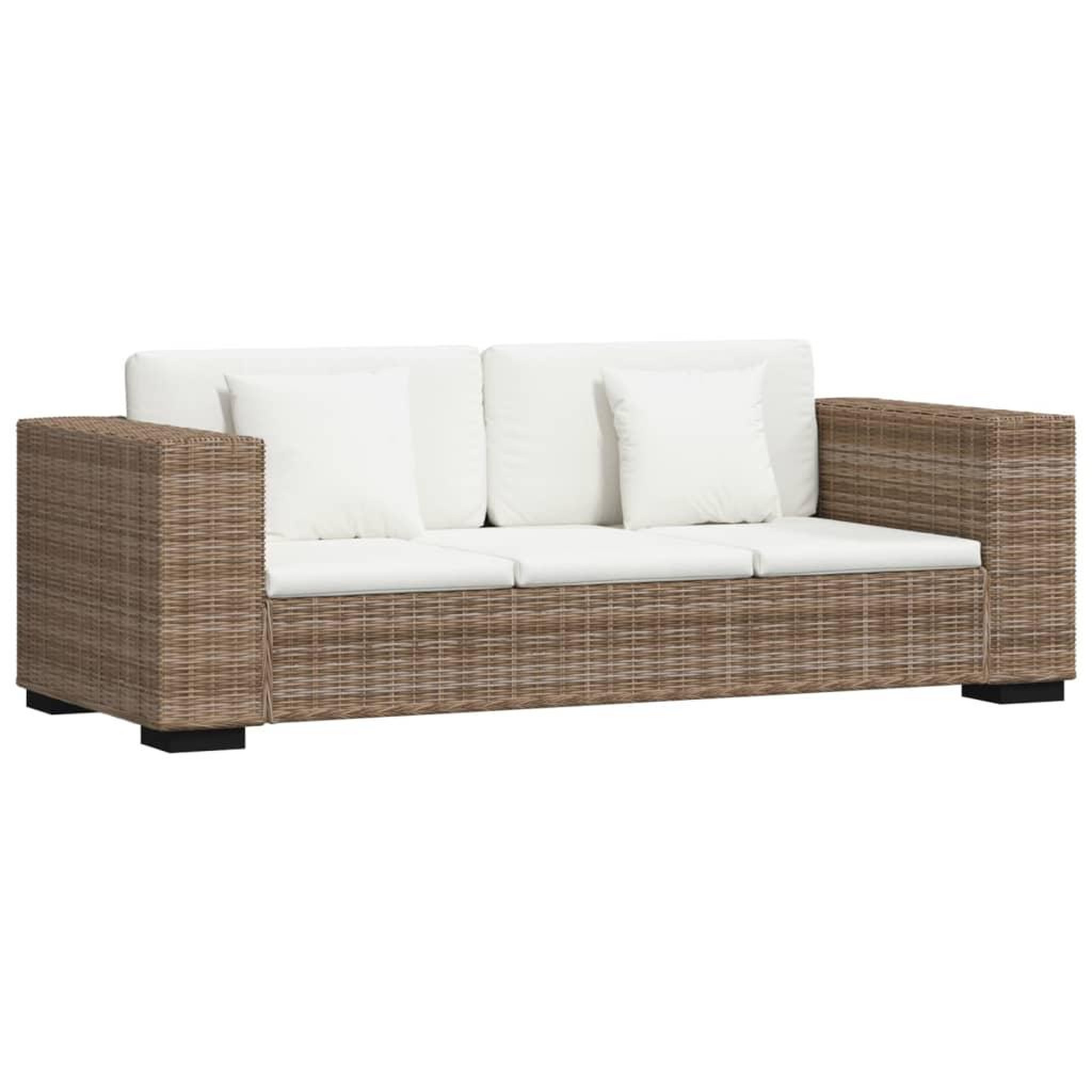 Voir la diapositive 2 : VIDAXL Ensemble de canape a 3 places 8 pieces Rotin veritable
