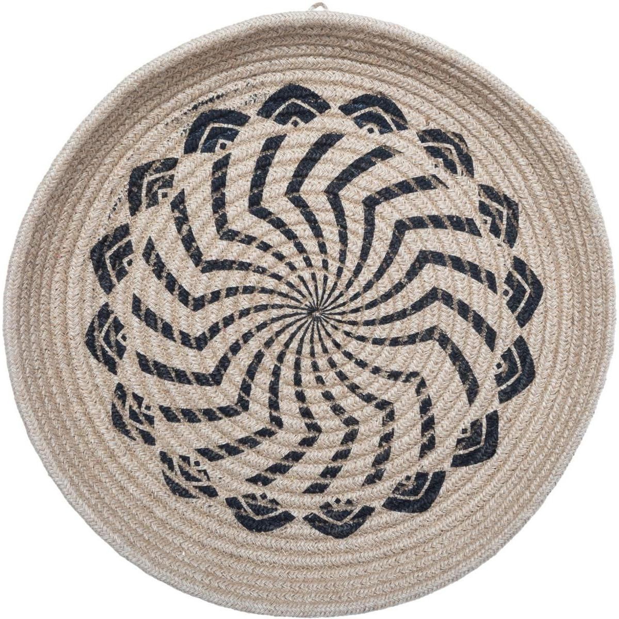 Voir la diapositive 3 : ATMOSPHERA Lot de 2 décorations murales jute  panier  48cm naturel