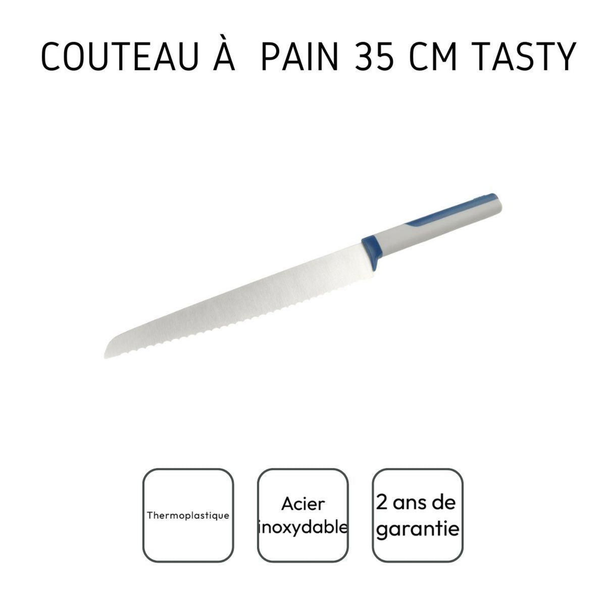 TASTY Couteau à pain 35 cm Tasty Core