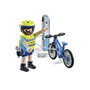Voir la diapositive 2 : PLAYMOBIL 71732 Policier cycliste et borne de recharge électrique