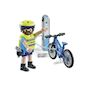 Voir la diapositive 2 : PLAYMOBIL 71732 Policier cycliste et borne de recharge électrique
