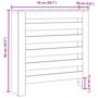 Voir la diapositive 6 : VIDAXL Cache-radiateur blanc 78x20x82 cm bois d'ingenierie