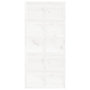 Voir la diapositive 4 : VIDAXL Porte de grange Blanc 100x1,8x214 cm Bois massif de pin