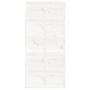 Voir la diapositive 4 : VIDAXL Porte de grange Blanc 100x1,8x214 cm Bois massif de pin