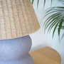 Voir la diapositive 3 : Rendez vous déco Lampe à poser en jute et papier mauve-Ida