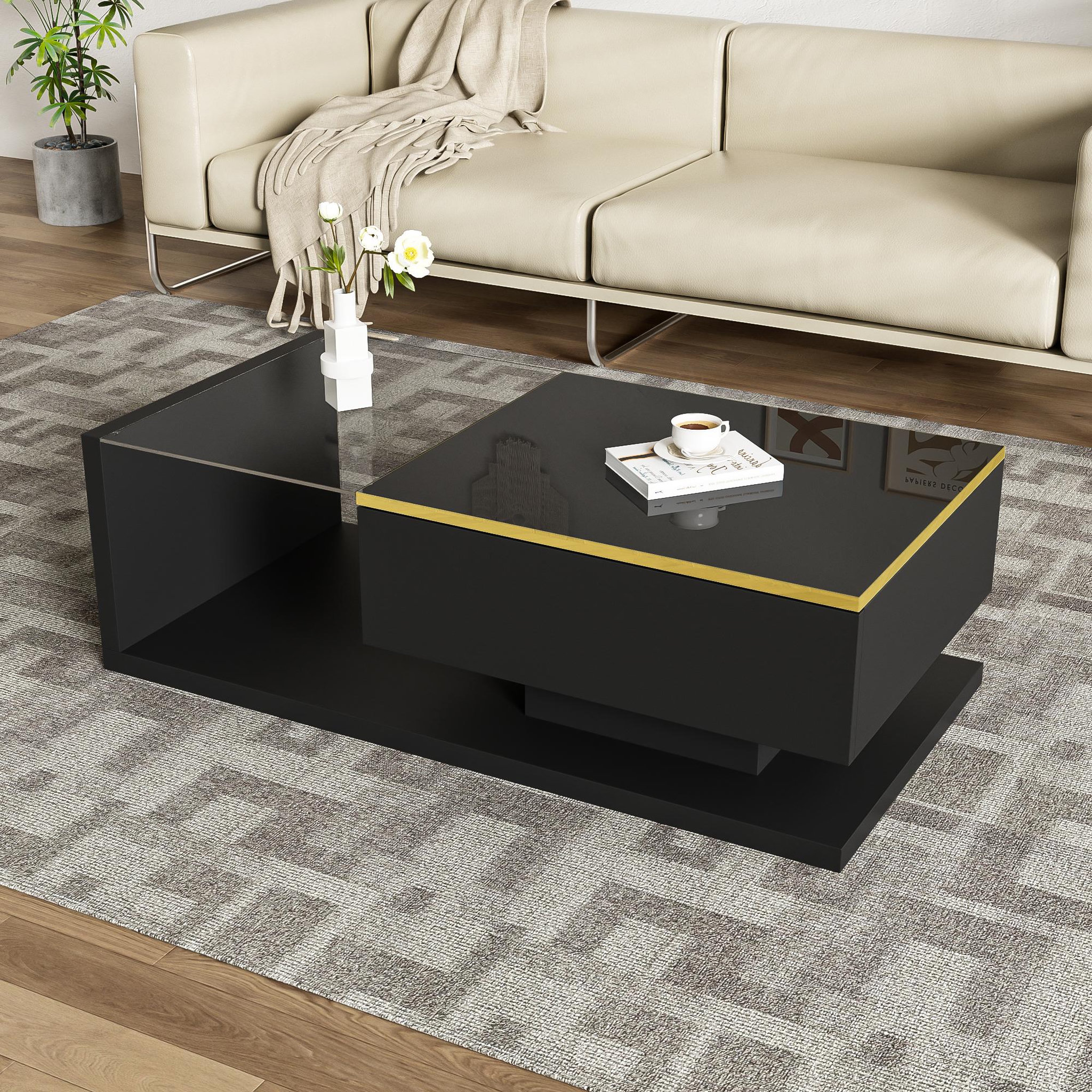 Voir la diapositive 4 : MERAX Table basse rectangulaire