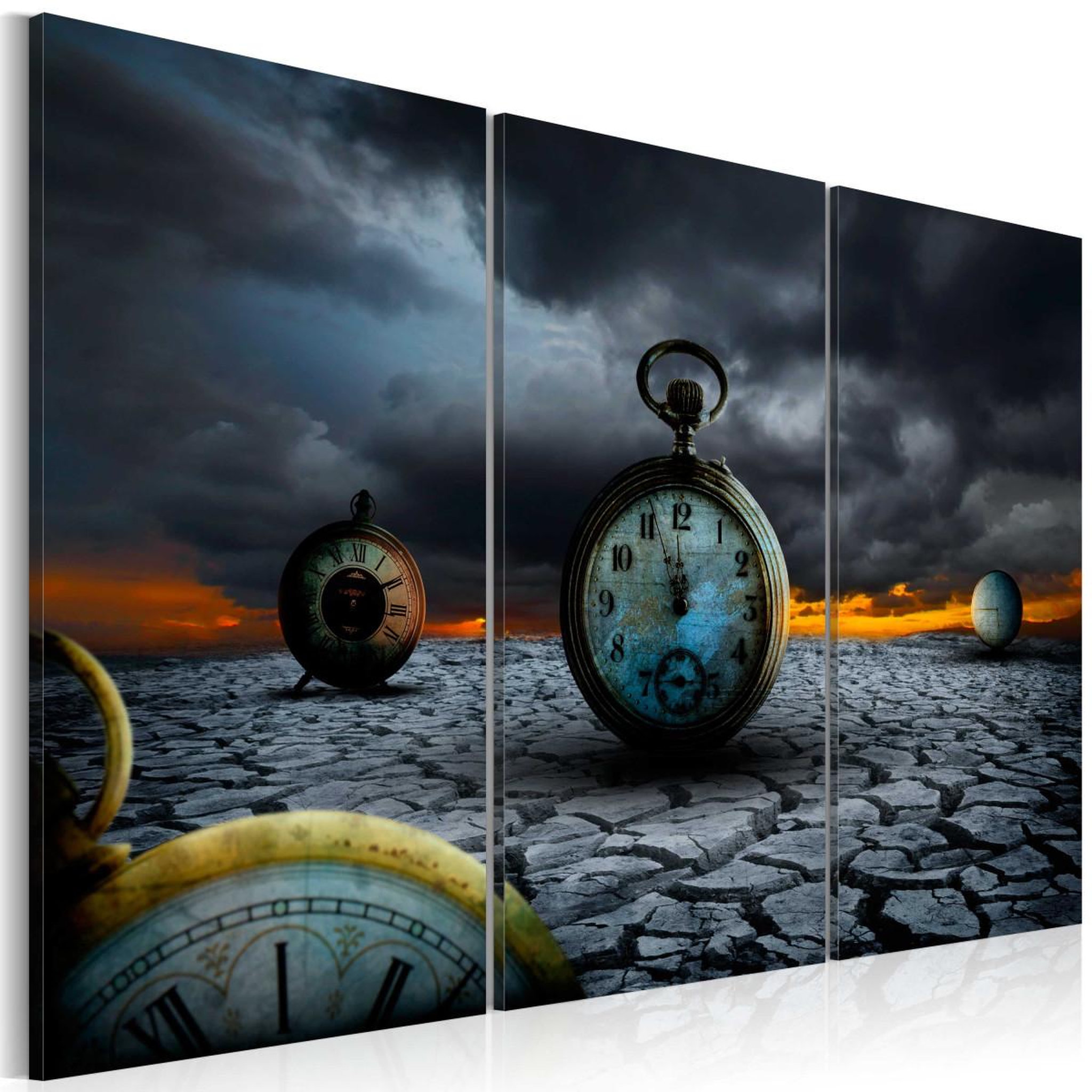 Paris Prix Tableau imprimé  le temps de perdition. Coloris disponibles : Multicolore
