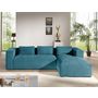 Voir la diapositive 5 : LISA DESIGN Stella - canapé d'angle - en velours côtelé - 4 places -style contemporain - droit