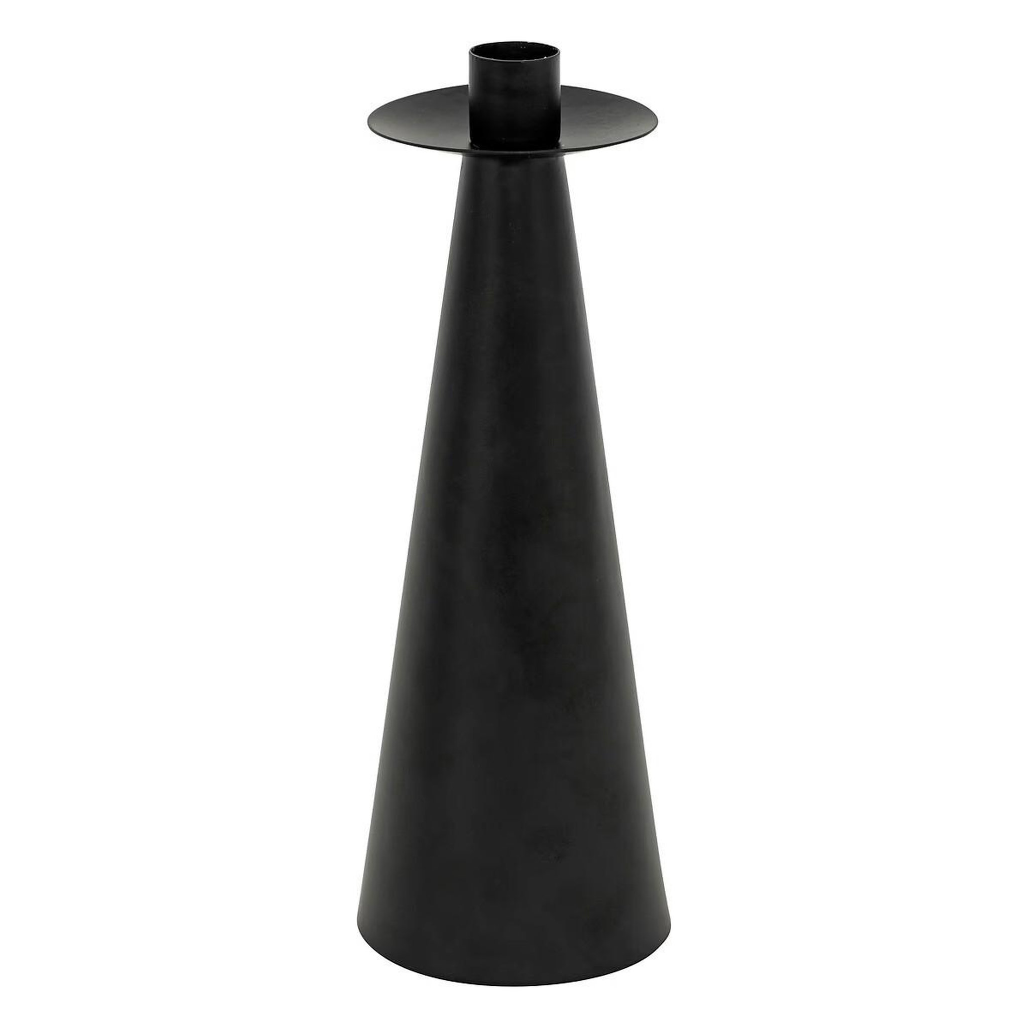 Voir la diapositive 2 : ATMOSPHERA Lot de 2 bougeoirs en métal  automne  24cm noir
