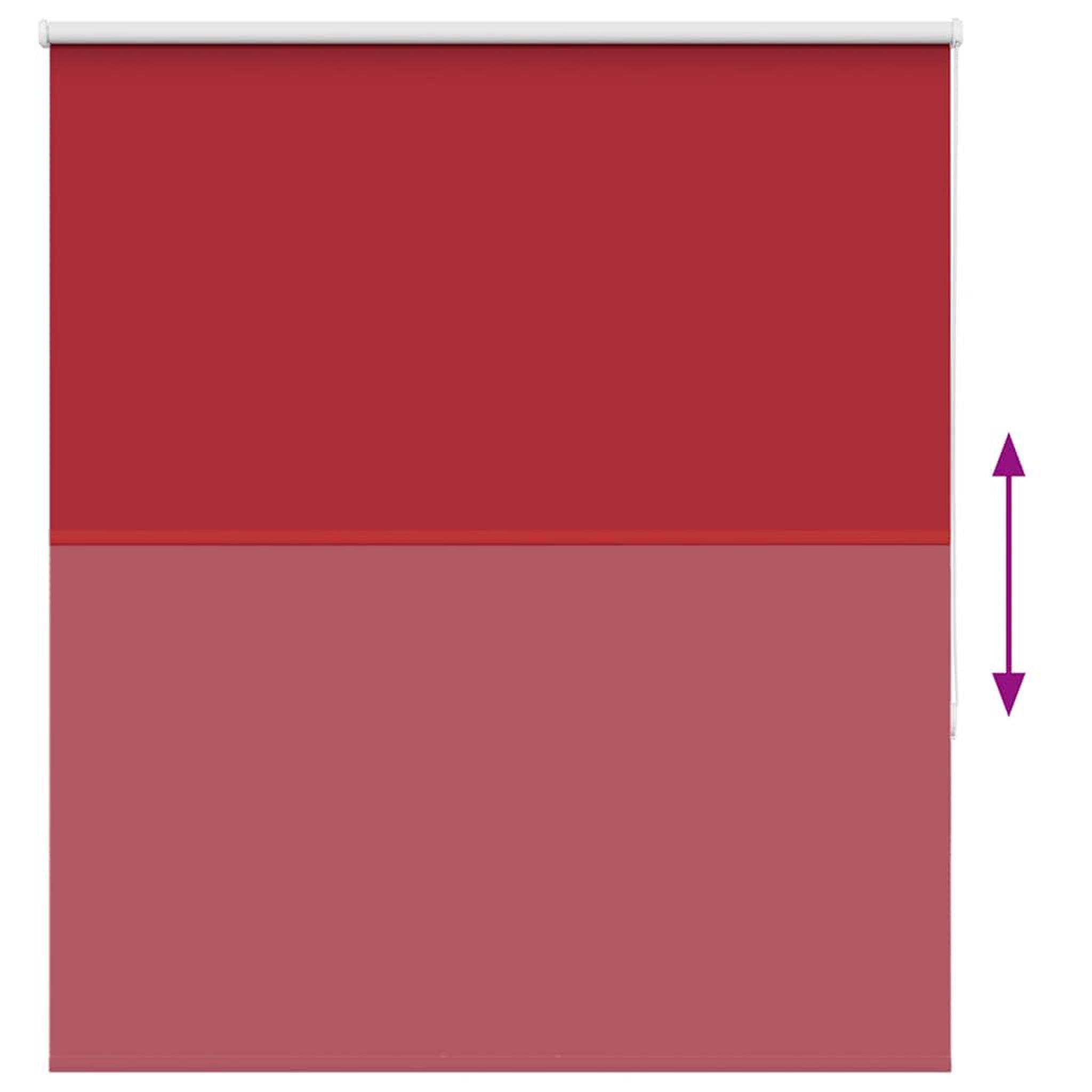 Voir la diapositive 5 : VIDAXL Store enrouleur occultant rouge largeur du tissu 136,6 cm