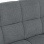Voir la diapositive 6 : ID MARKET Canapé clic clac 3 places capitonné SALOME en tissu gris anthracite
