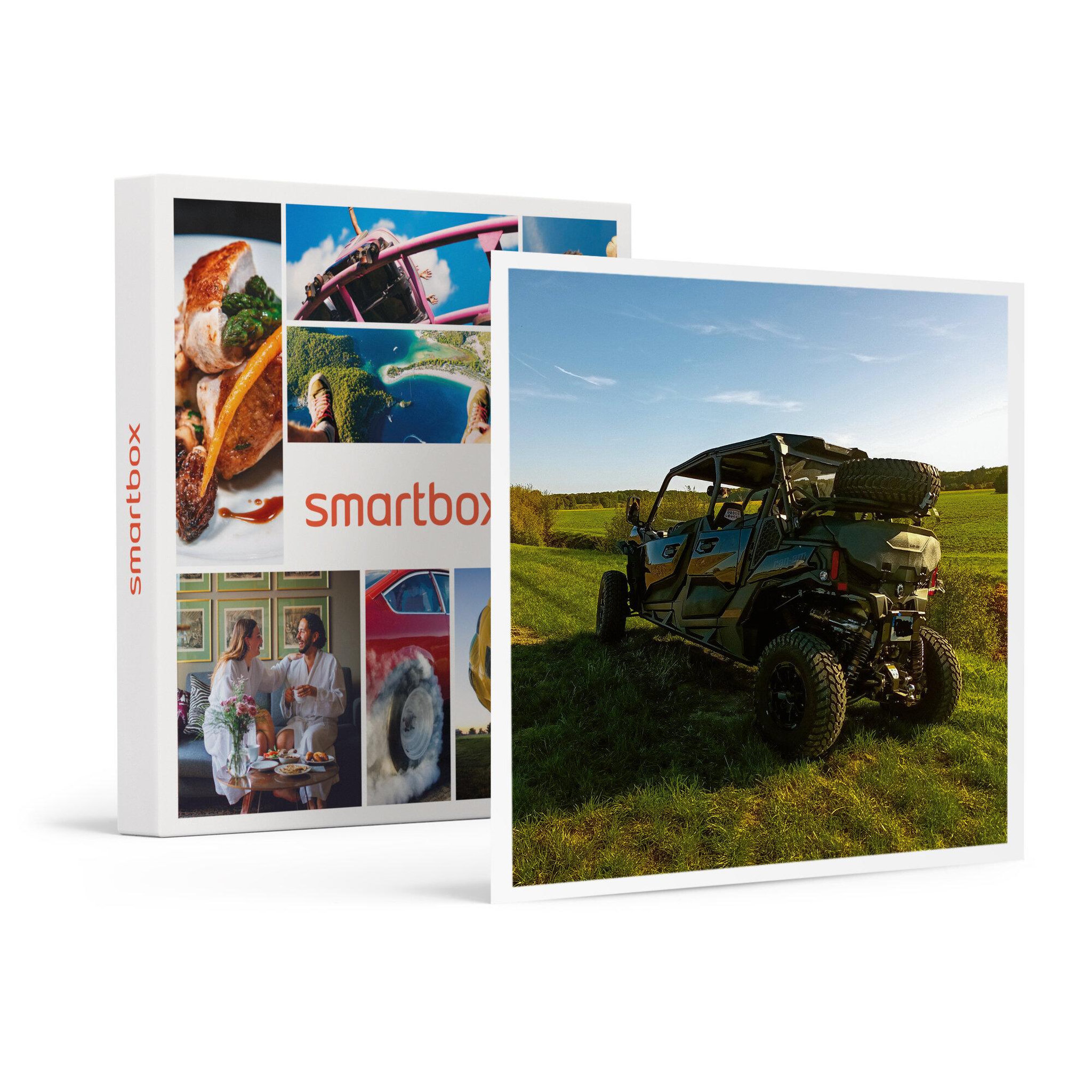 Voir la diapositive 1 : Smartbox Activité sensations en famille : balade accompagnée en SSV de 6h près d'Orléans - Coffret Cadeau Sport & Aventure