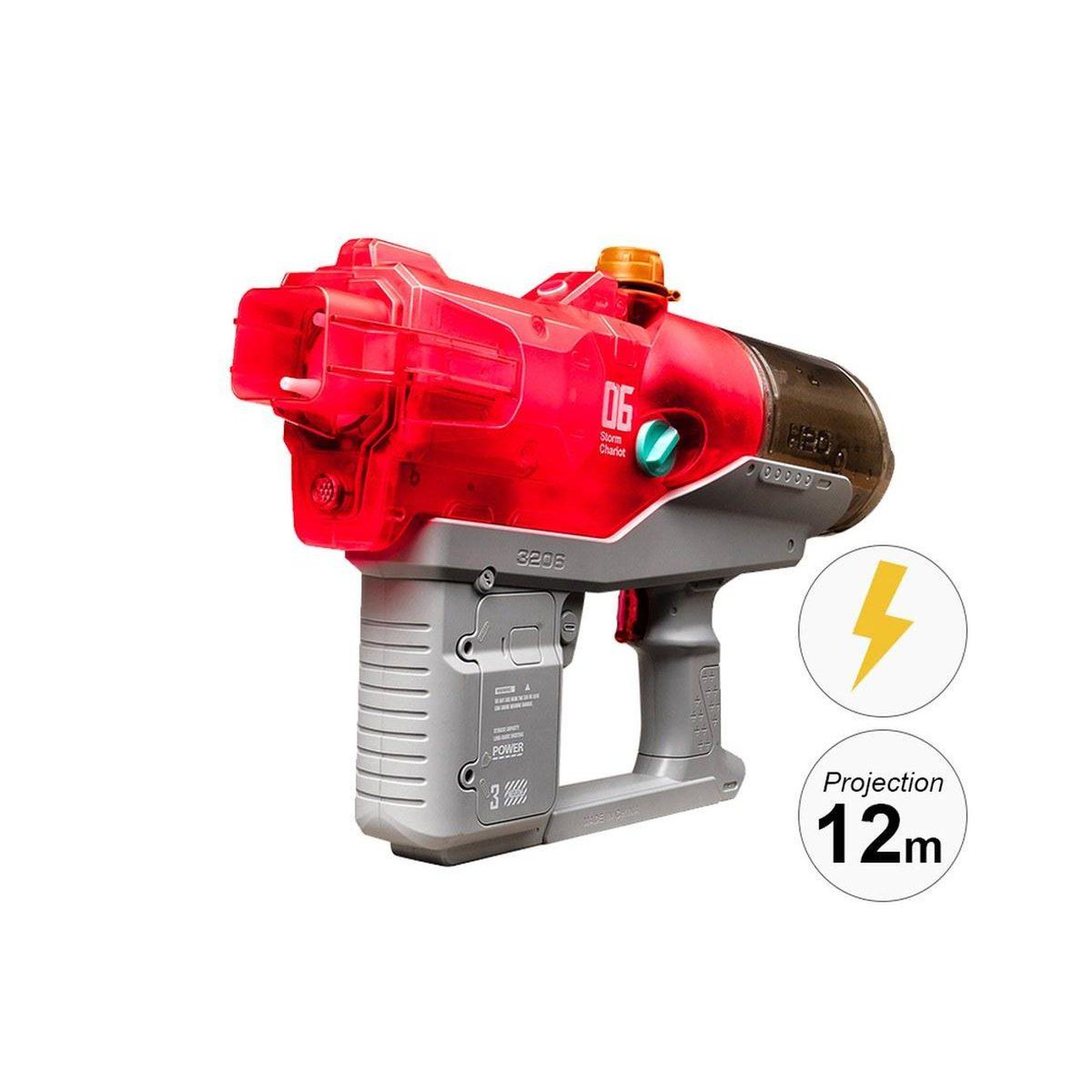 1001JOUETS Pistolet à eau électrique - Longue portée 12 m - Recharge automatique - Rose