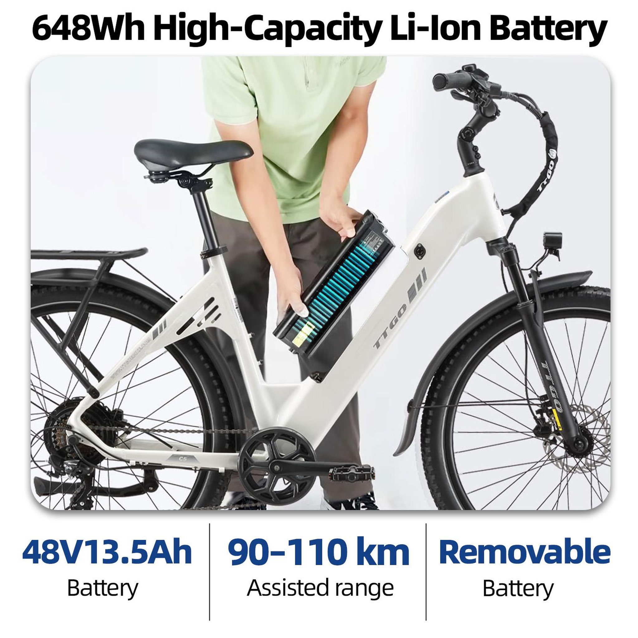 Voir la diapositive 4 : TTGO Vélo électrique TTGO C5 250 W