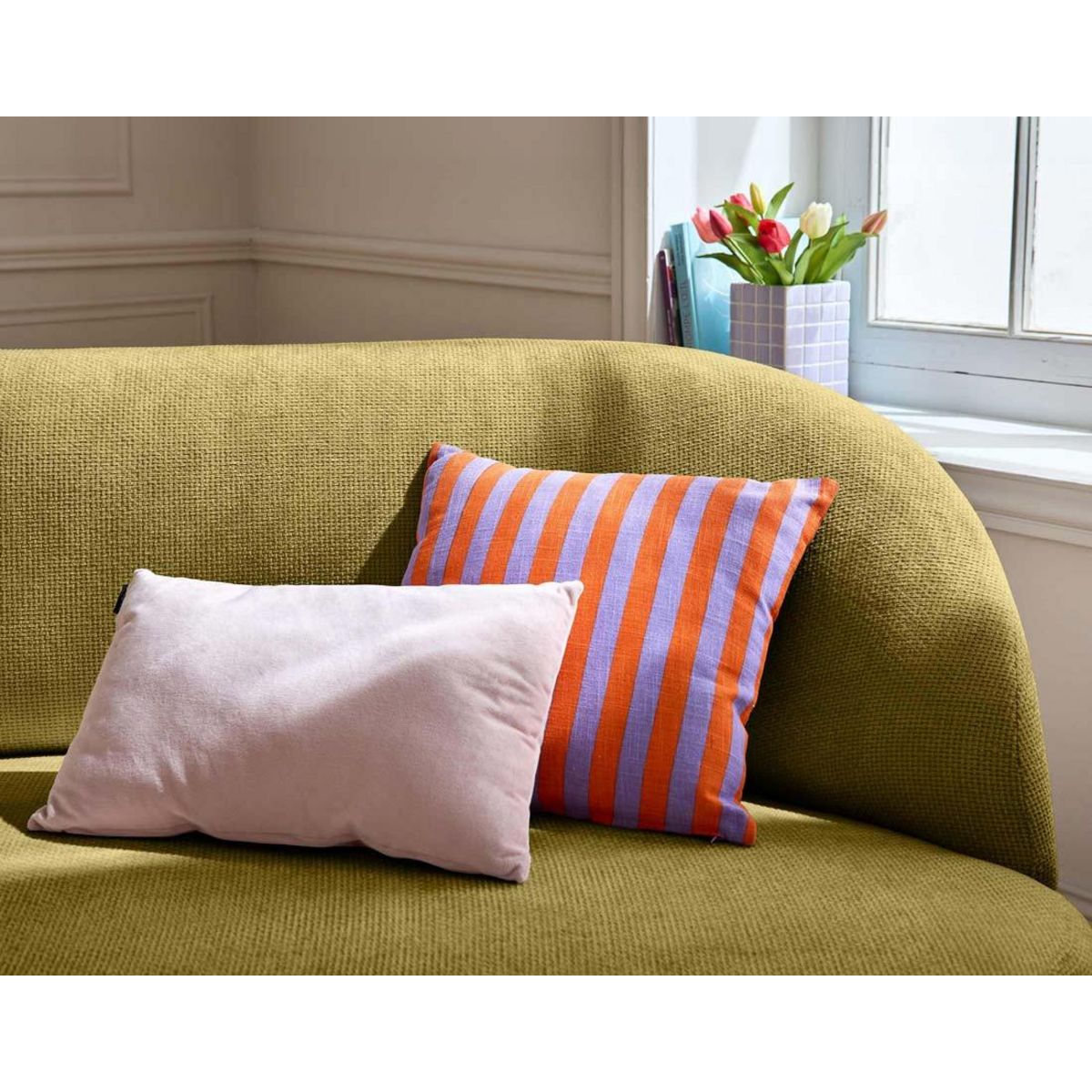 LISA DESIGN Polaris - canapé 3 places - en velours texturé