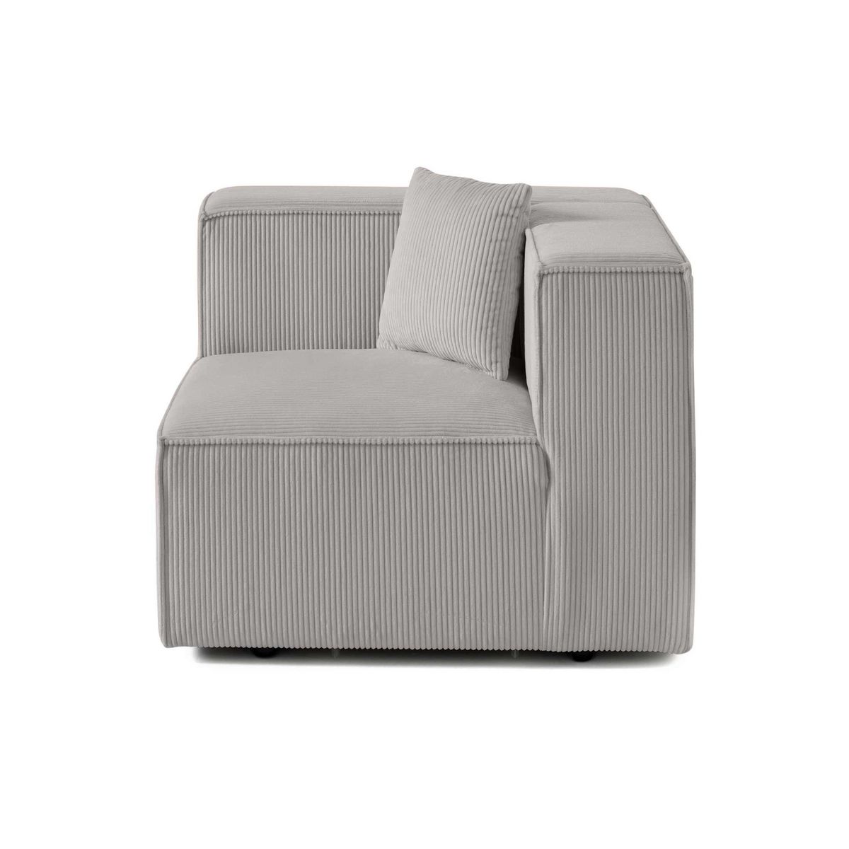 LISA DESIGN Arty - module d'assise gauche - en velours côtelé