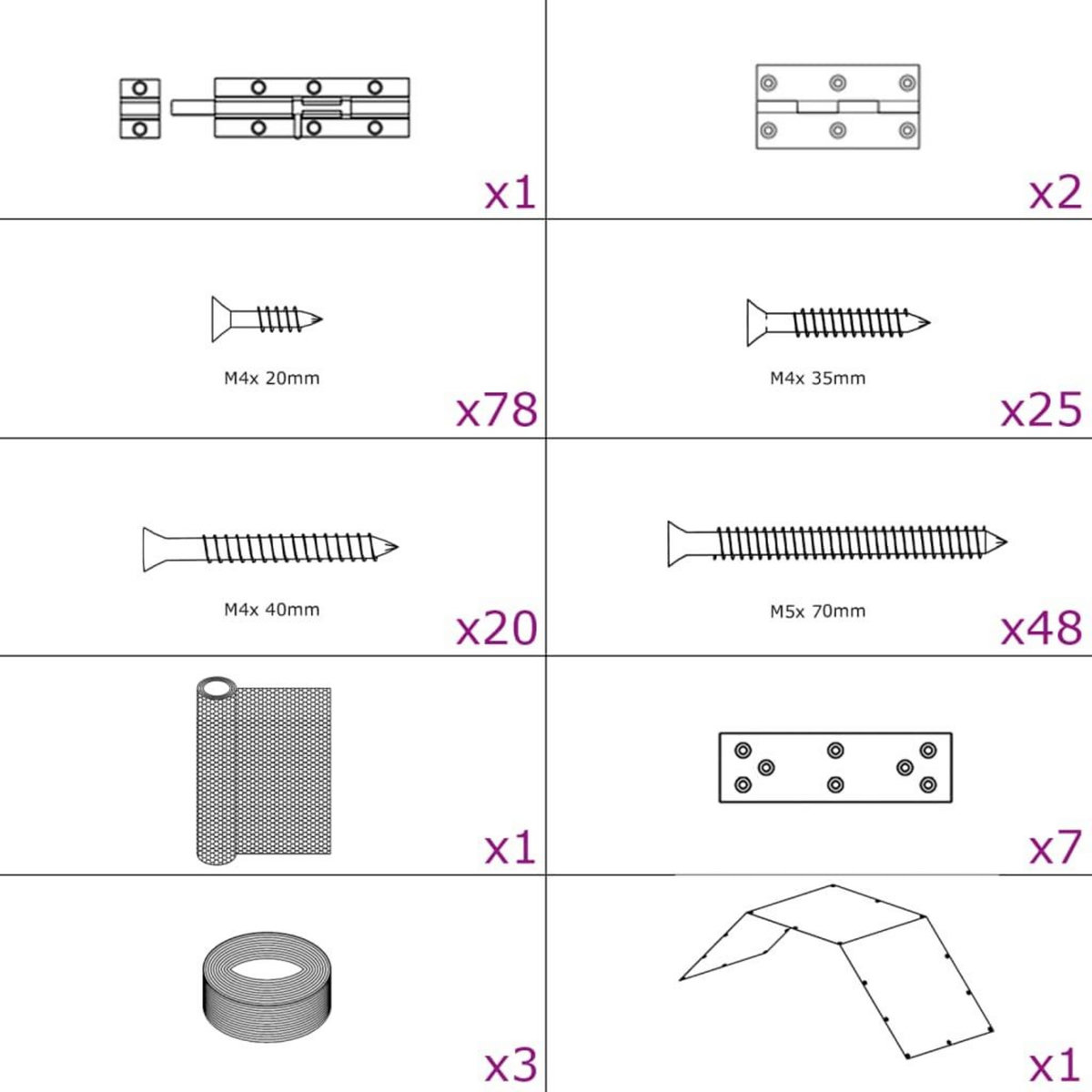 VIDAXL Poulailler 268x100x190 cm metal