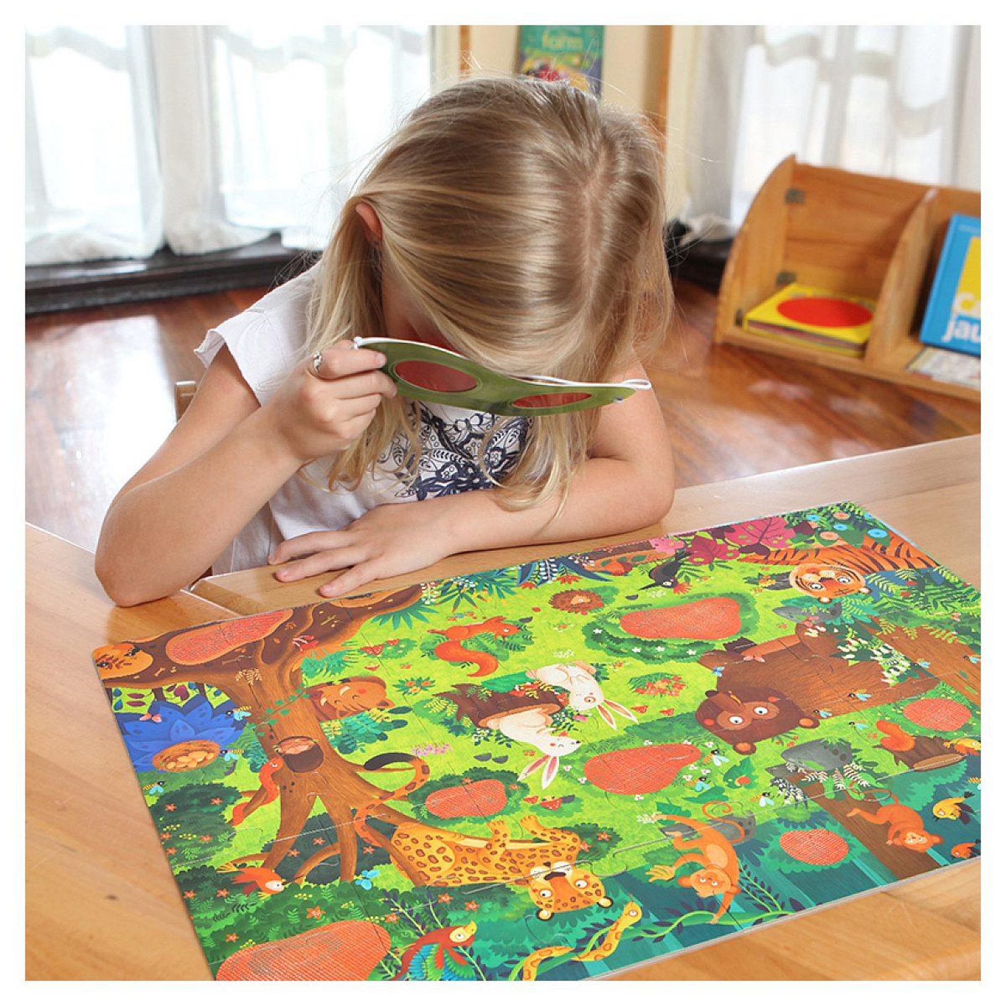 Voir la diapositive 3 : Plan Toys Puzzle détective forêt lunettes - 35 pcs