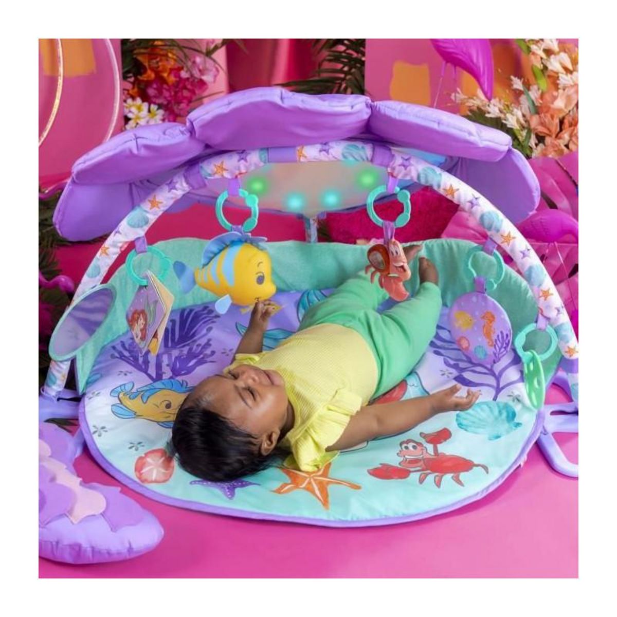 Bright Starts Tapis d'éveil BRIGHT STARS Pink Disney Gym - 48 x 81 x 81 cm - Multicolore - Des la naissance