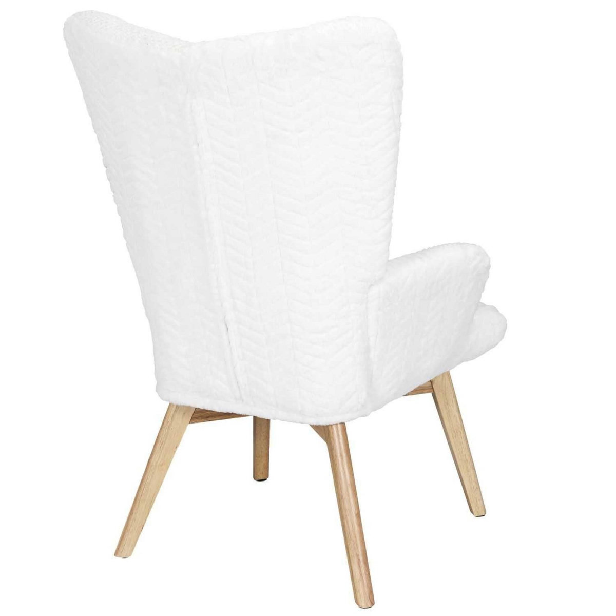 The Home Deco Factory Fauteuil de salon scandi en patchwork Helsinki