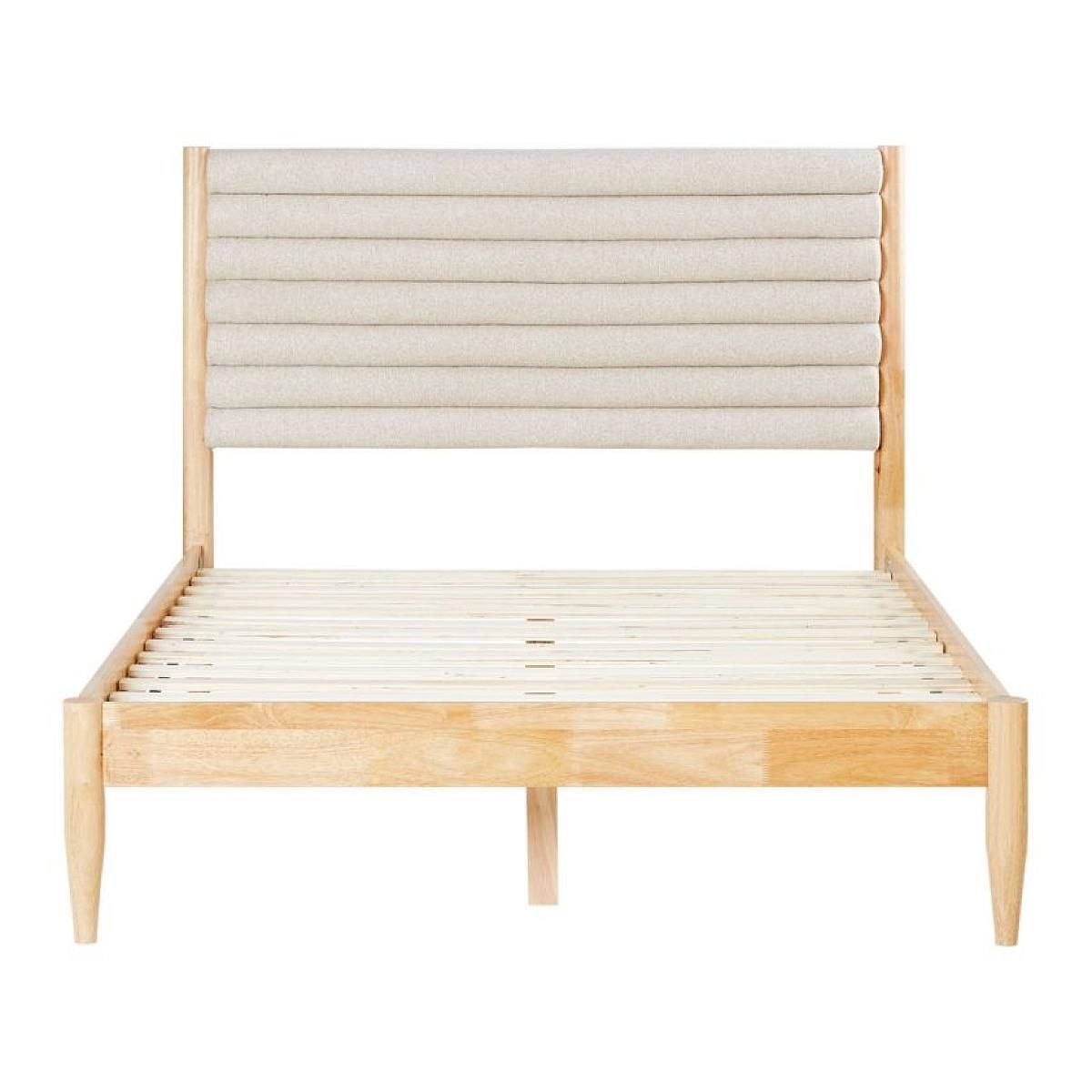 HomeStyle4U Lit 2 Places 140x200 cm avec Sommier à Lattes