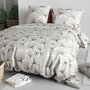 Voir la diapositive 3 : ATELIER DU COTON Housse de couette 260x240 + 2 taies en coton 57 fils