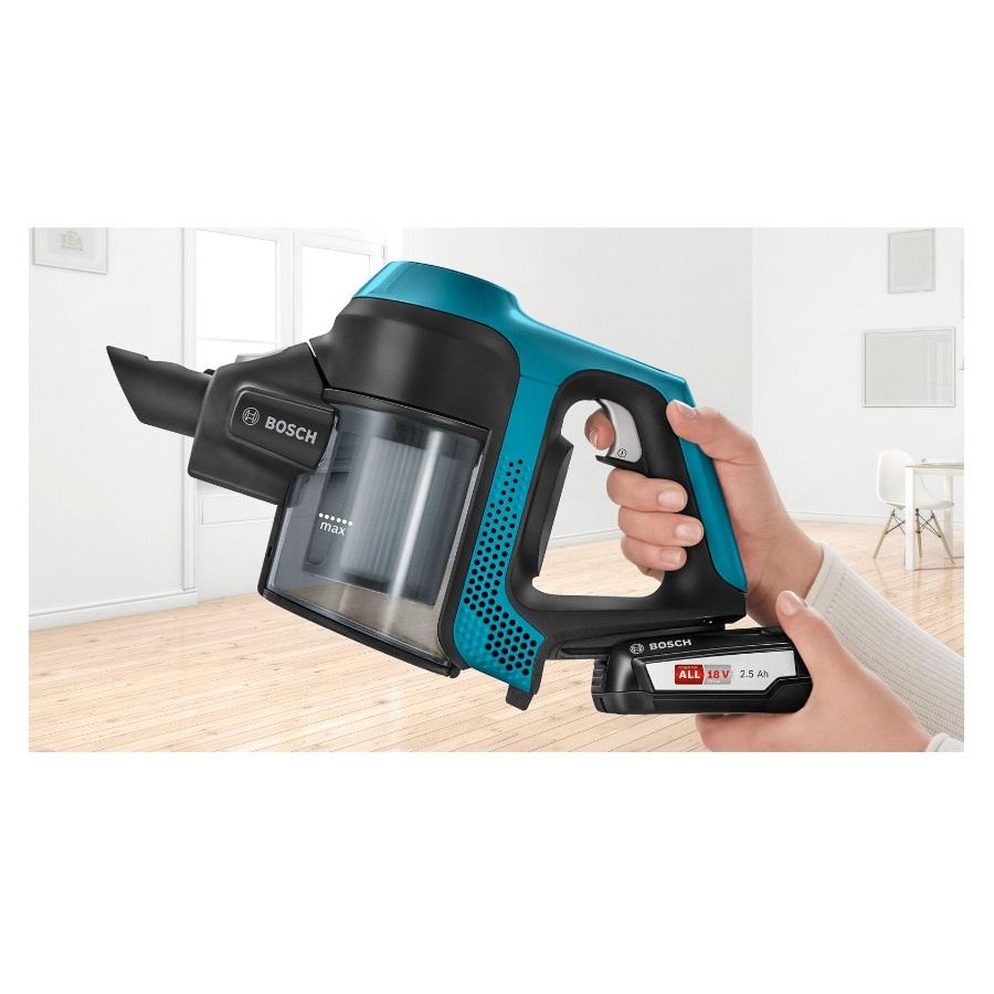 Voir la diapositive 4 : BOSCH Aspirateur balai rechargeable 18v - bbs611lag