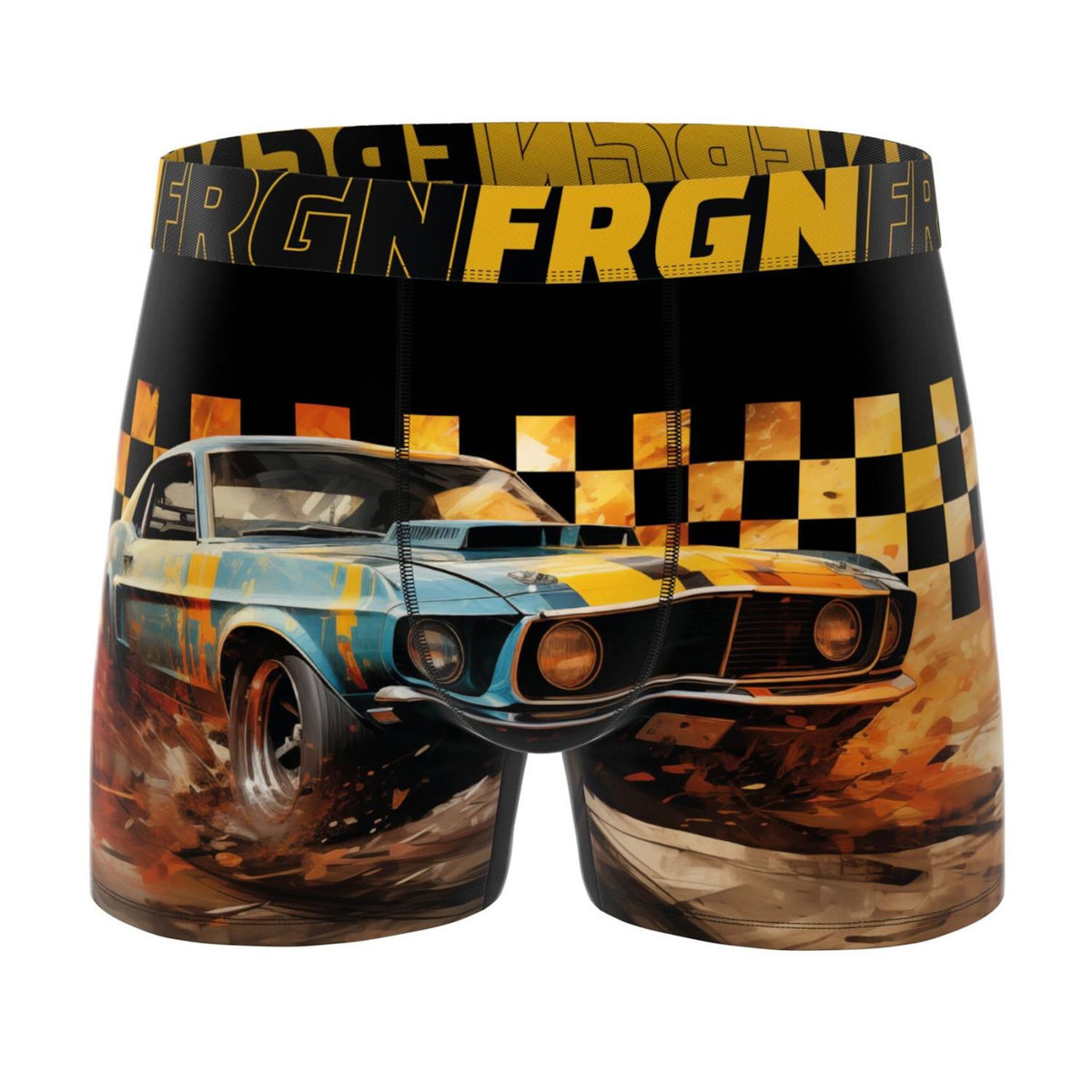 FREEGUN Lot de 5 boxers enfant Car Racing
