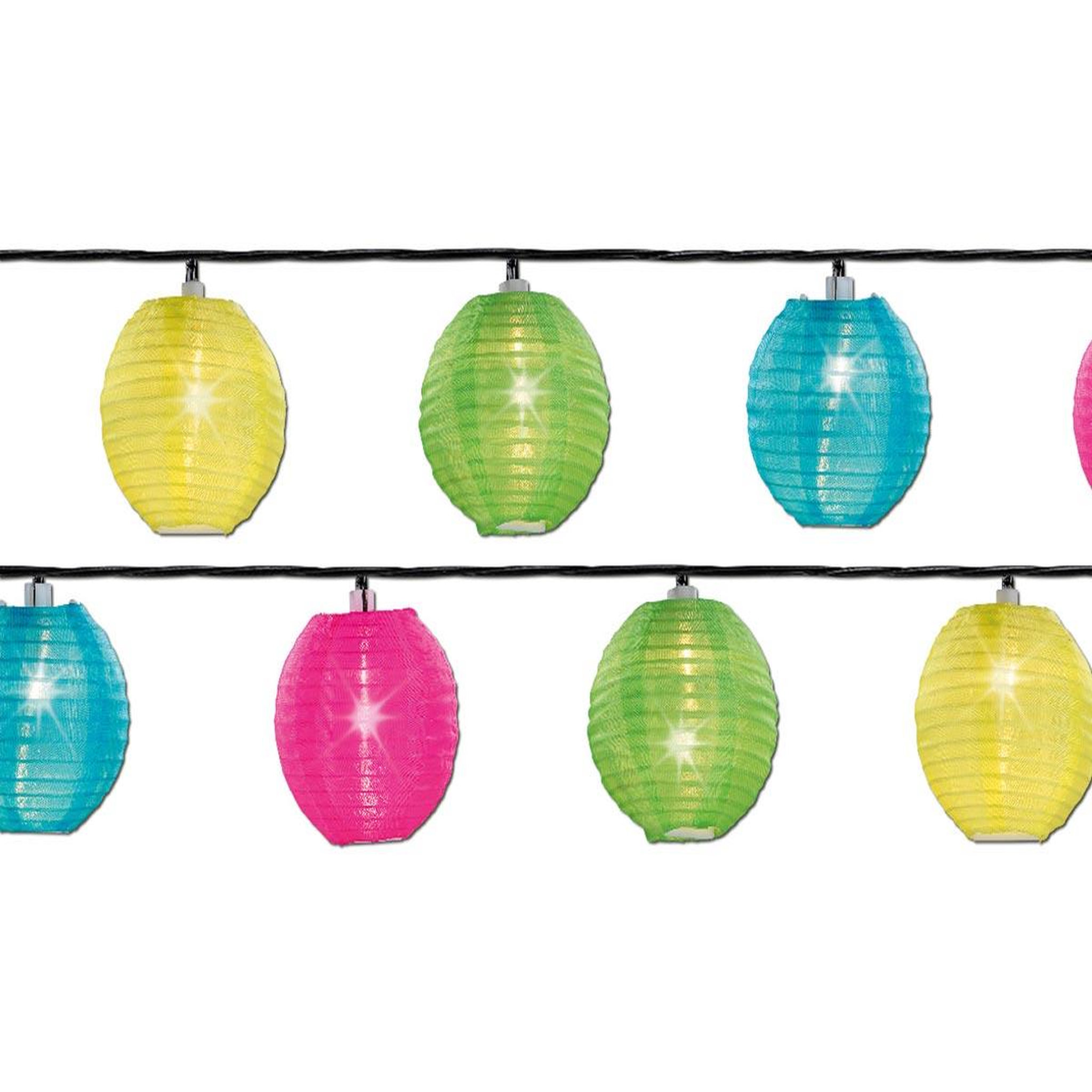 JARDIDECO Guirlande lanternes chinoises 20 LEDs Multicolore - Jardideco