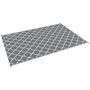 Voir la diapositive 4 : OUTSUNNY Tapis extérieur style graphique - tapis réversible bicolore - dim. 2,74L x 1,82l m, ép. 3 mm - PP haute densité 310 g/m² gris blanc