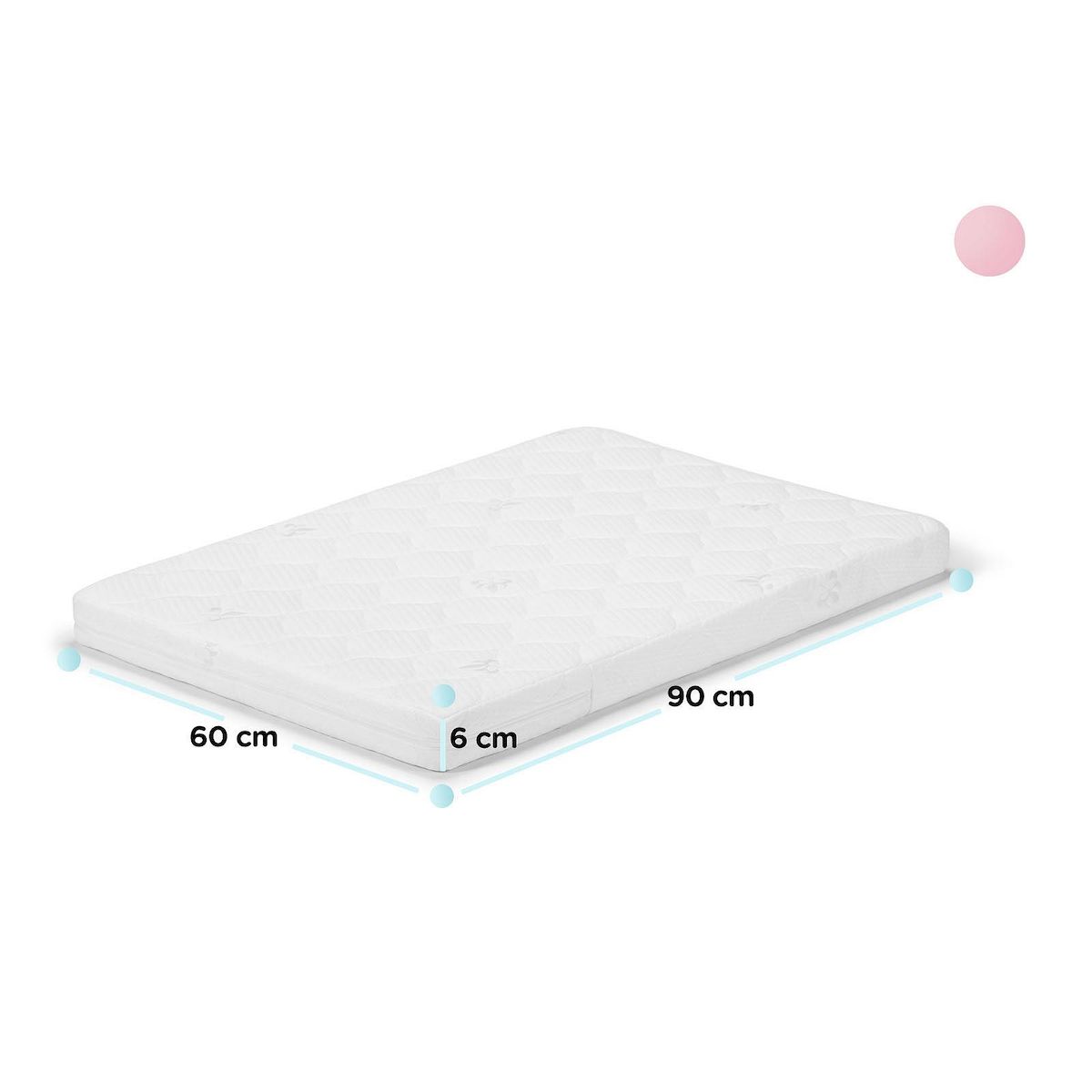 KINDERKRAFT Lit bébé multifonction 4 en 1 avec matelas et roulettes pour un usage pratique