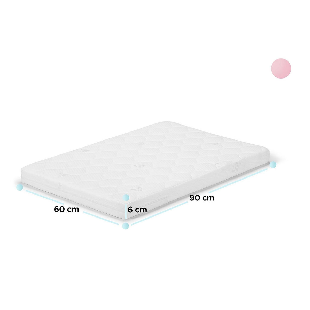 KINDERKRAFT Lit bébé multifonction 4 en 1 avec matelas et roulettes pour un usage pratique
