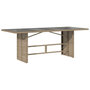Voir la diapositive 4 : VIDAXL Ensemble a manger de jardin et coussins 9 pcs melange beige