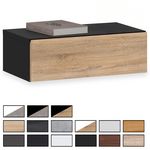 IDIMEX Chevet suspendu OCEANE, en bois. Coloris disponibles : Marron, Blanc, Gris, Noir, Bicolore