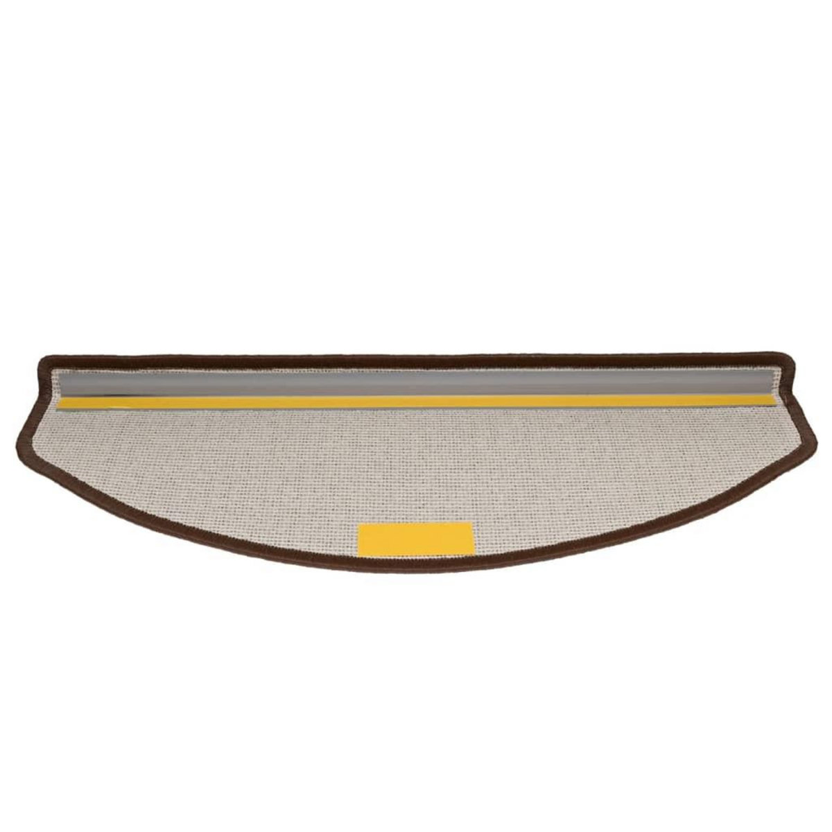 VIDAXL Tapis d'escalier 15 pcs Marron cafe 65 x 24 x 4 cm