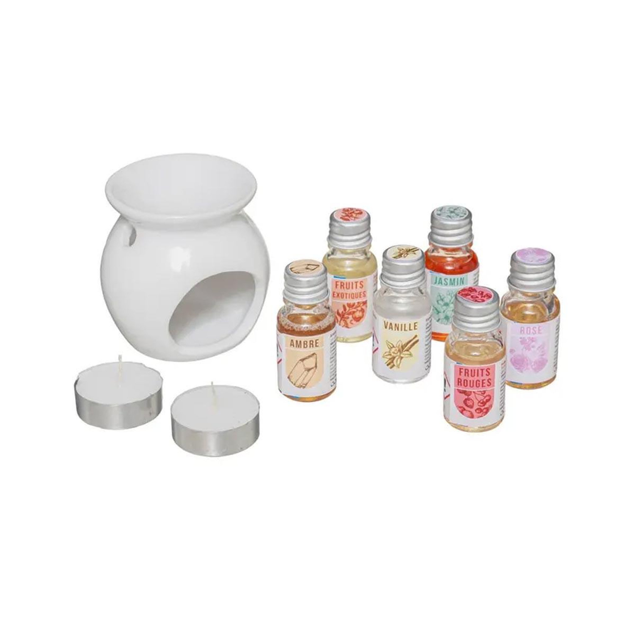 Voir la diapositive 2 : COMPTOIR DE LA BOUGIE Coffret Senteur Parfumé 10 Pièces  Bois  15cm Beige