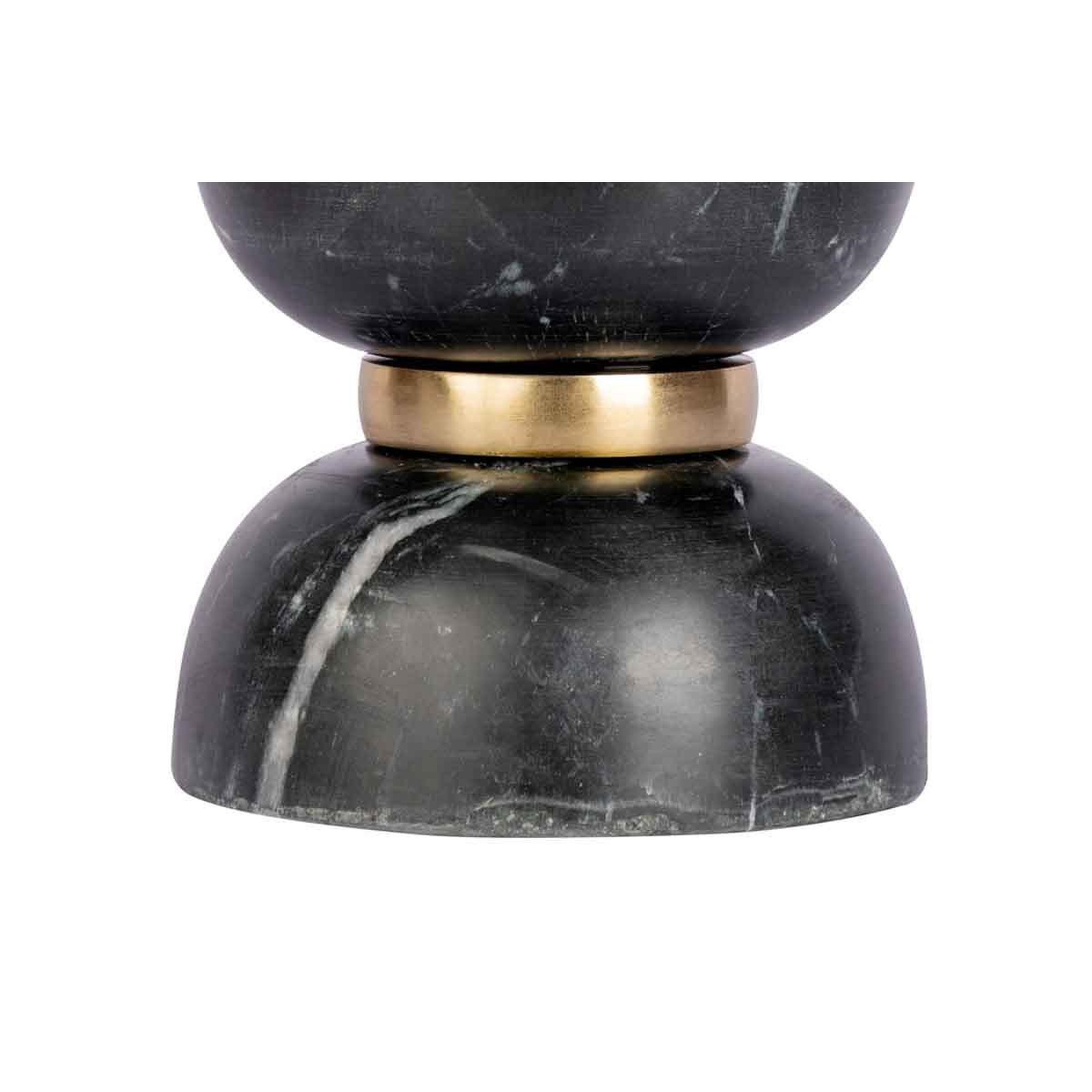 Voir la diapositive 3 : Paris Prix Bougeoir Design en Marbre  Satori  12cm Noir