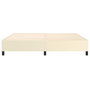 Voir la diapositive 5 : VIDAXL Cadre de lit sans matelas creme 200x200 cm similicuir