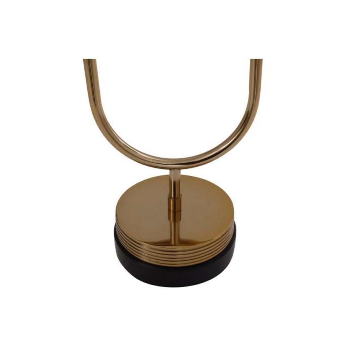 Paris Prix Bougeoir 2 Têtes Design  Clarice  41cm Or & Noir