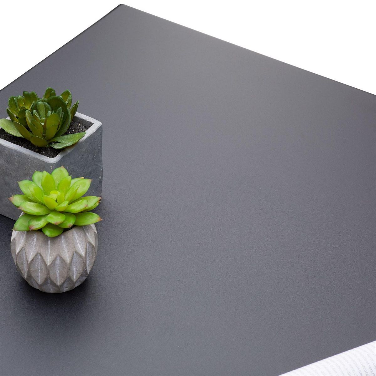 IDIMEX Table basse carrée HILAR, cadre et plateau en métal laqué