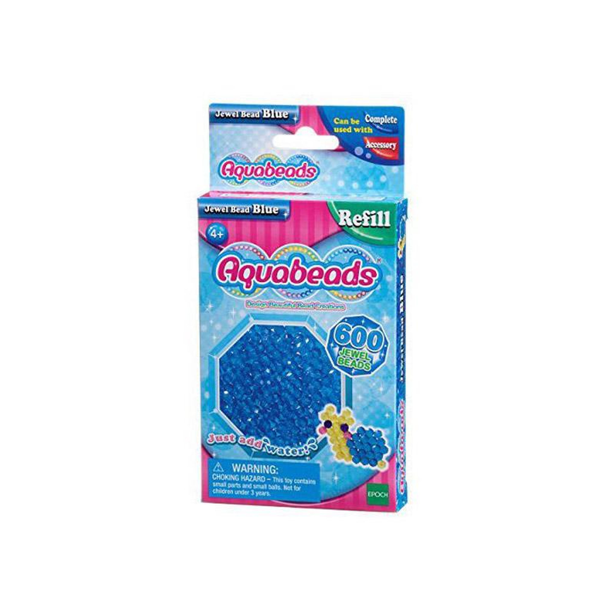 Voir la diapositive 1 : Aquabeads Aquabeads : Recharge de 600 perles à facettes bleues