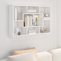 Voir la diapositive 1 : VIDAXL Etagere murale Blanc brillant 85x16x52,5 cm Bois d'ingenierie