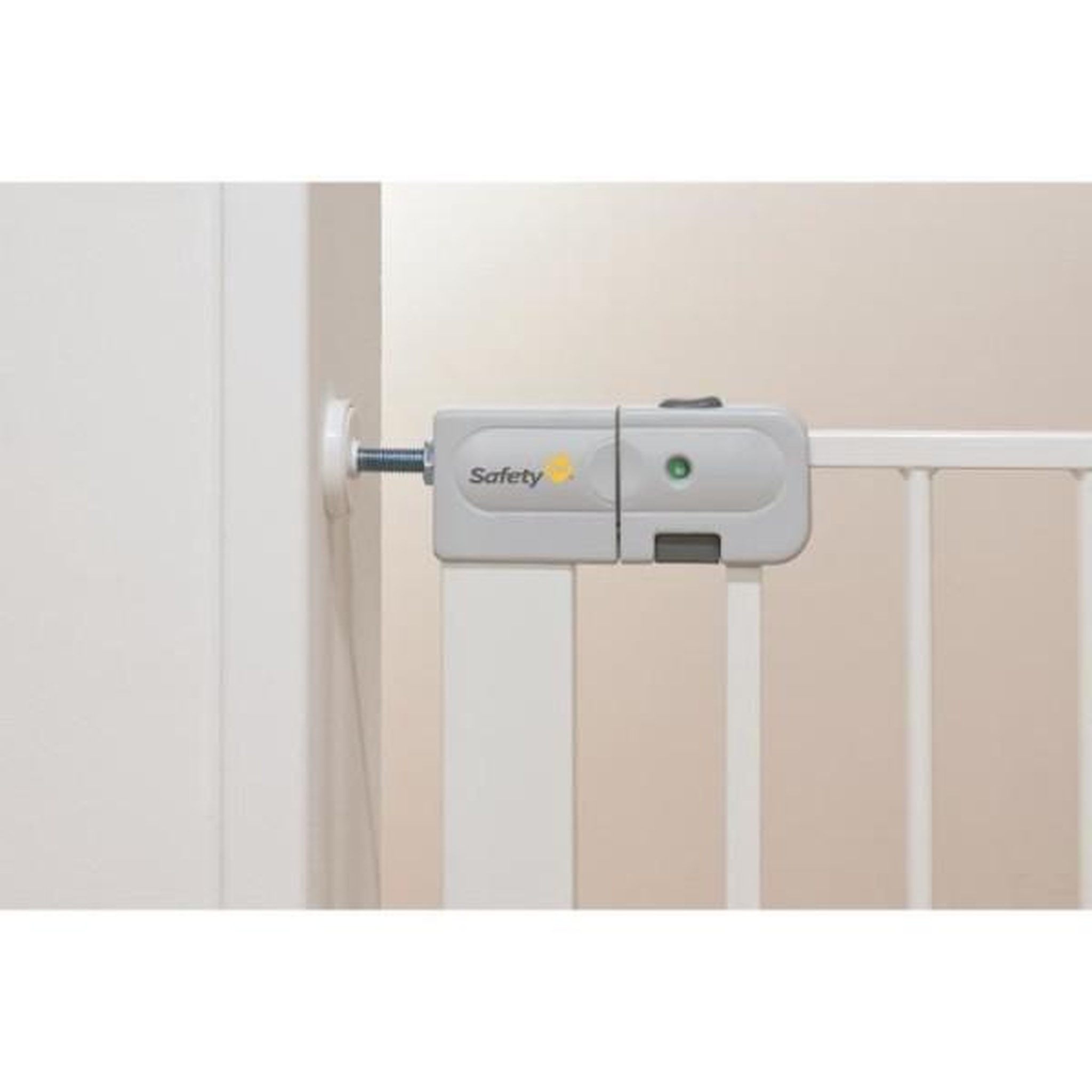 Voir la diapositive 5 : SAFETY 1ST Safety 1st barriere de sécurité enfant 73-80cm, blanc, métal, auto close, 4 points de pression