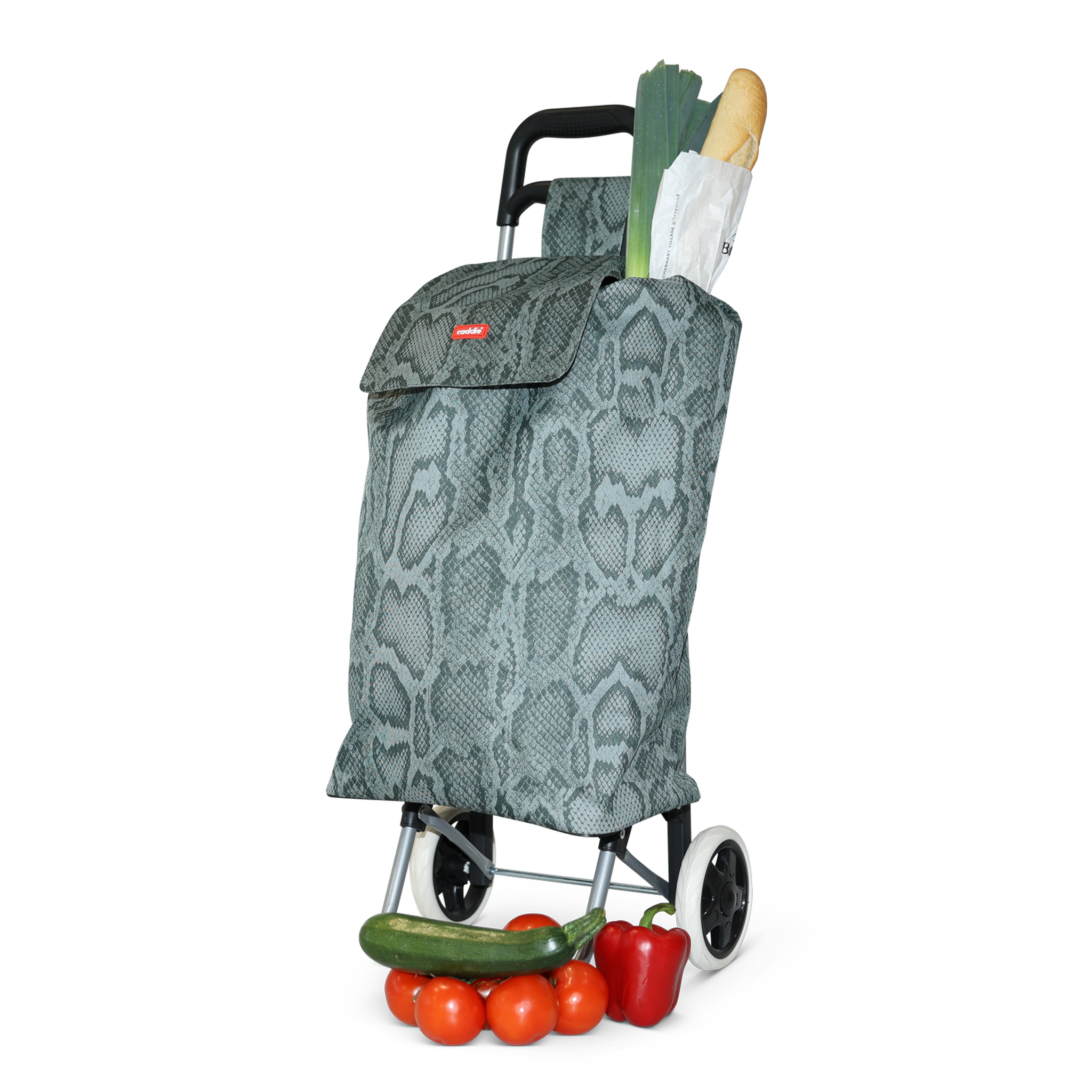 Voir la diapositive 6 : Caddie Chariot de courses à motif 50L 2 roues modèle - CAD016