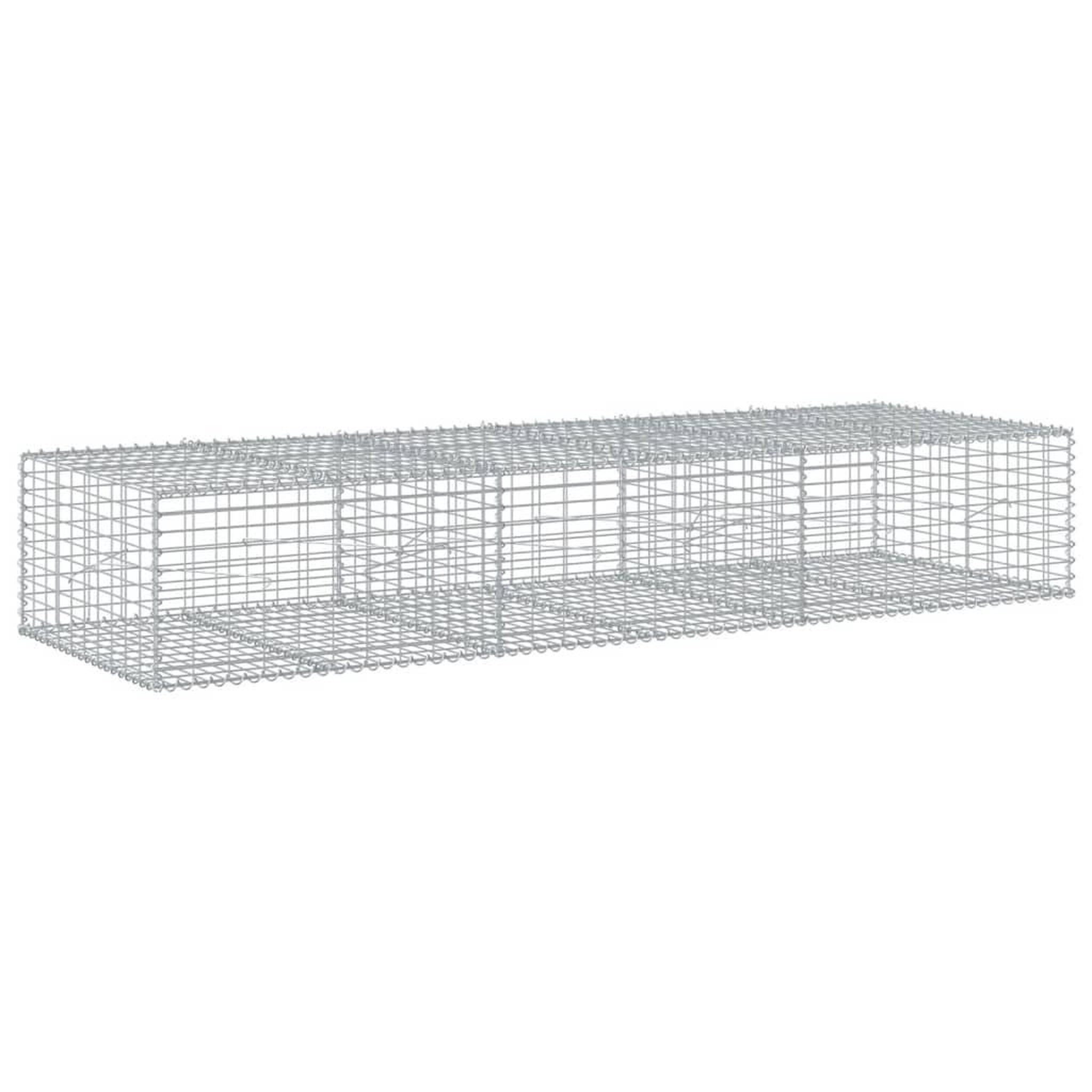 Voir la diapositive 2 : VIDAXL Panier gabion avec couvercle 300x100x50 cm fer galvanise